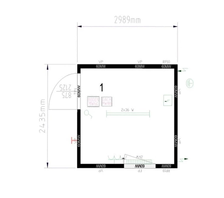 Conteneur Bureau Compact – 2,98 × 2,43 m – Local Professionnel