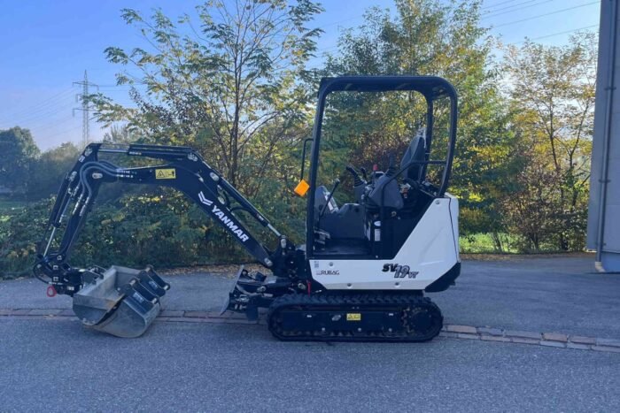 Mini-pelle Yanmar SV19 – 2 t – Occasion 2023 – 968 h – Powertilt