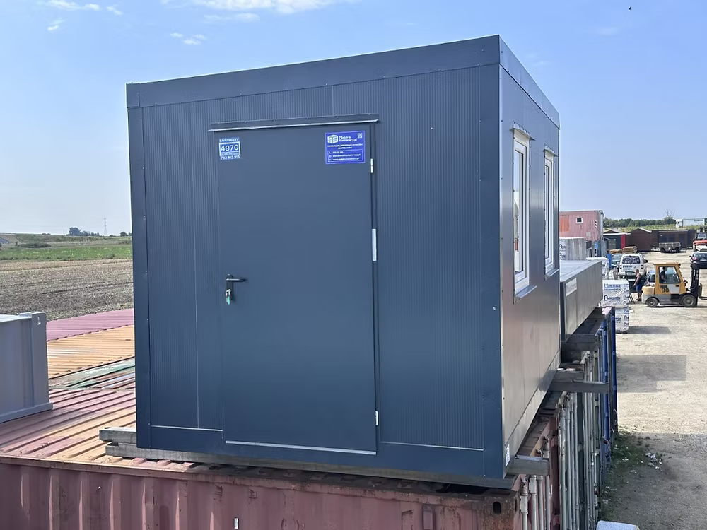 Conteneur Bureau 2,5 × 4 m – Pavillon de Sécurité Loge Gardien