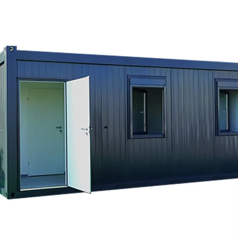 Conteneur isolé 6 × 3 m avec coin sanitaire et cuisine