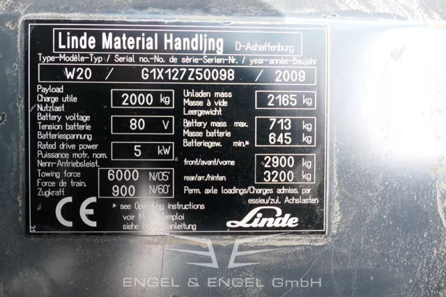 Linde Chariot elevateur 2016