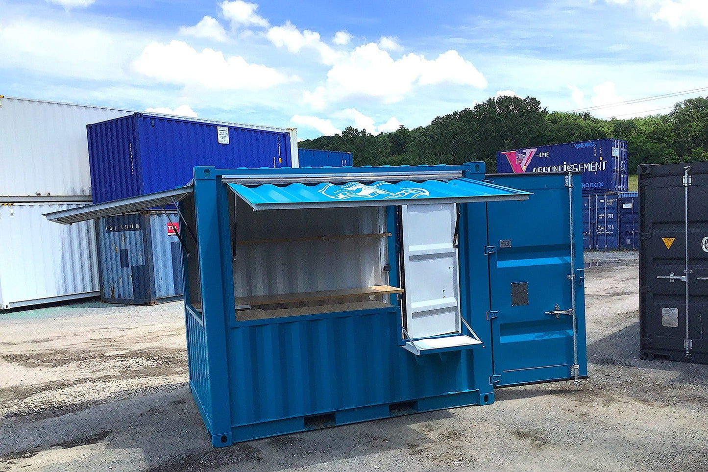 Container aménagé 10 pieds – Bureau ou Bar