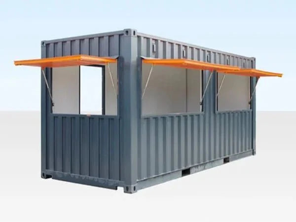 Container maritime 20 pieds aménagé – usage café&nbsp; bar snack
