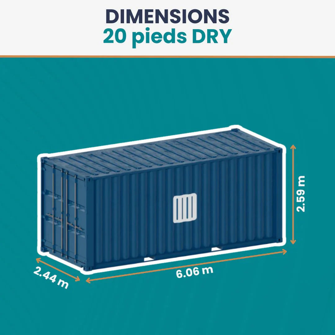 Container maritime 20 pieds DRY – ex 1er voyage