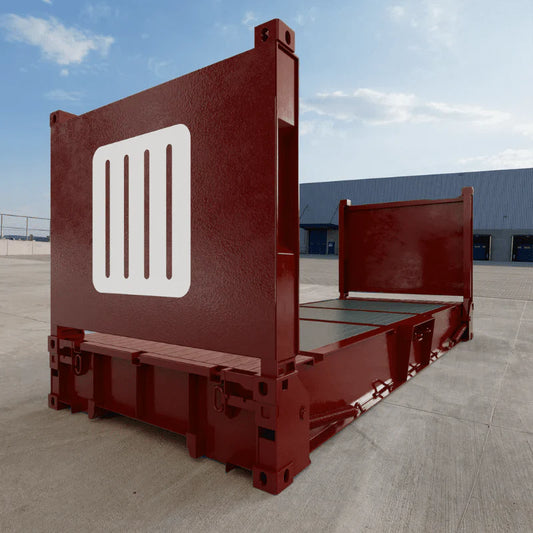 Container maritime 20 pieds Flat Rack d’occasion