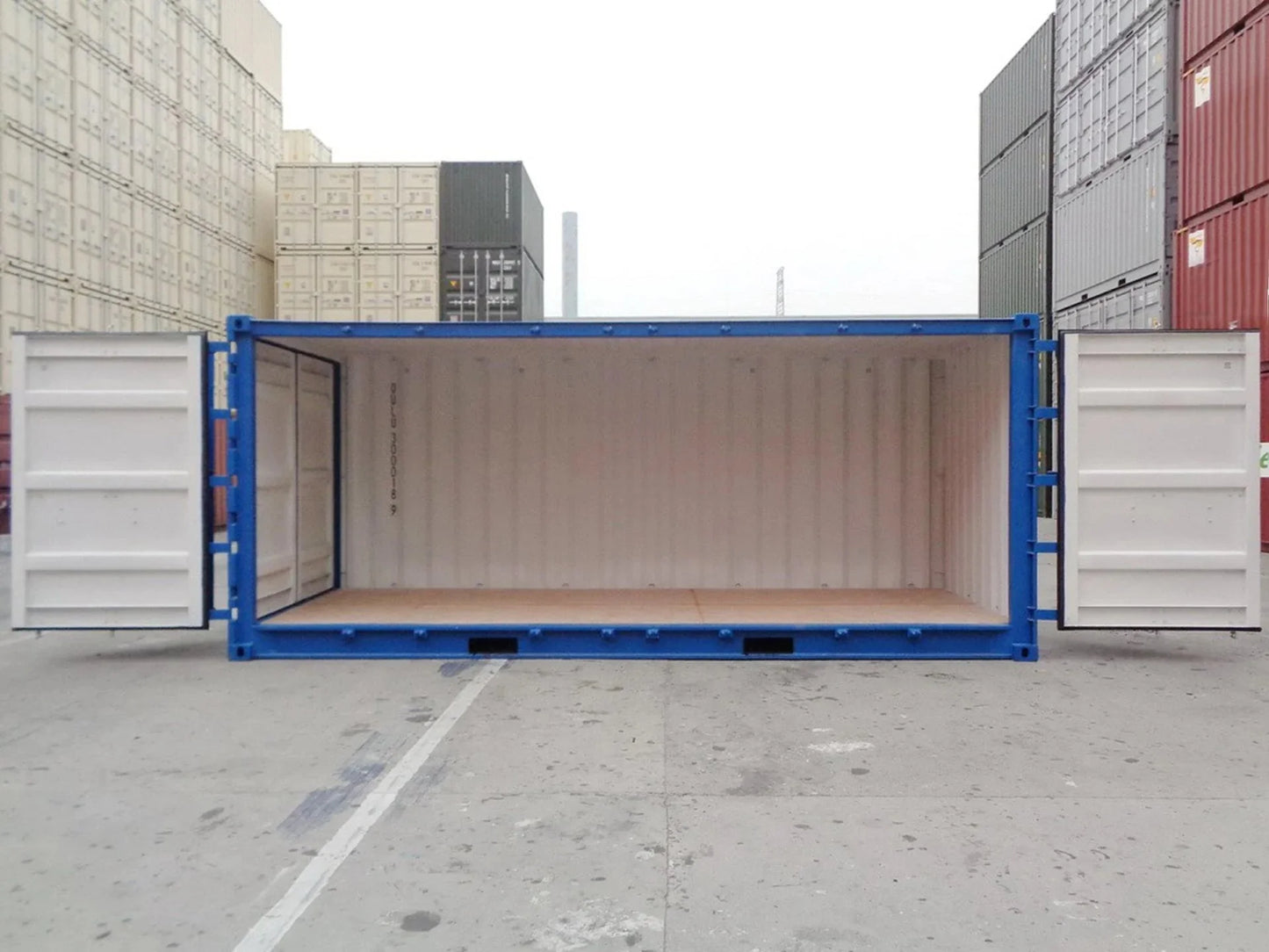Container maritime 20 pieds Open Side d’occasion