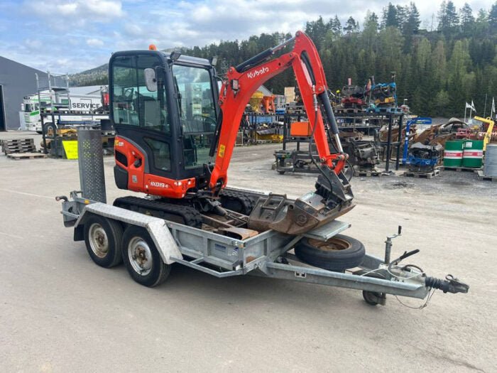 Kubota KX019-4 avec remorque – Mini-pelle– 1,9 t