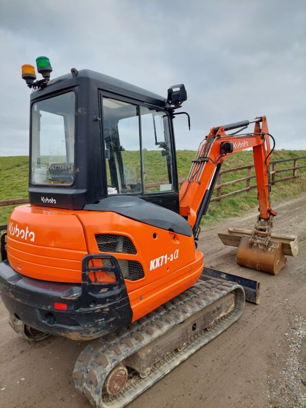 Kubota KX71-3 Mini-Pelle 2,5 Tonnes avec 2 Godets