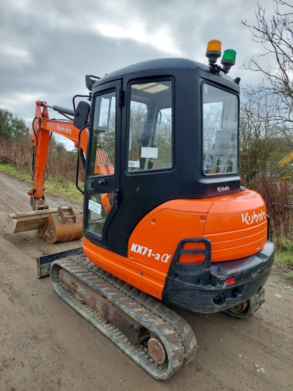 Kubota KX71-3 Mini-Pelle 2,5 Tonnes avec 2 Godets