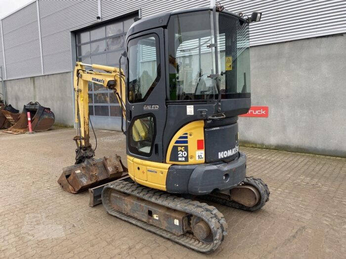 Mini-pelle Komatsu PC20MR-2 – 2 t – Occasion 2005 – 3 Godets