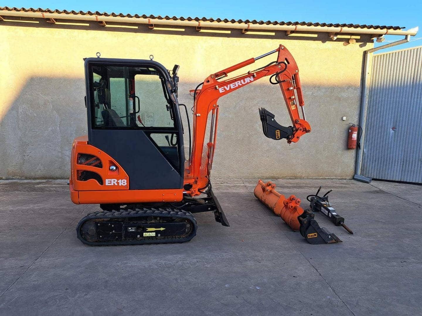 Mini-pelle Kubota U17-3 – 1,7 t – Occasion – Accessoires inclus