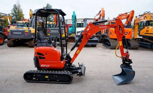 Mini-pelle Kubota U17-3a neuve 2023 – 1,7t 5h attache rapide
