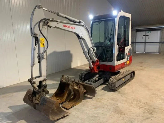 Mini-pelle Takeuchi TB219 – 2 t – Occasion 2019 – 1 907 h – 3 Godets